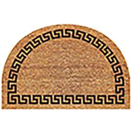 MAT HALF-RND GREEK KEY 24X36IN