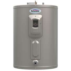 Richmond Essential Series 6ES50-DCG Short Electric Water Heater, 240 VAC, 4500 W, 50 gal Tank, 0.93 Energy Efficiency