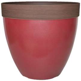 Southern Patio HDR-077084 Hornsby Planter, Resin, Red