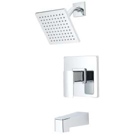 Boston Harbor Faucet Tub-Shower, Fixed Mount Showerhead, 1.75 gpm Showerhead, 1 Spray Settings, 2, 3-Handle