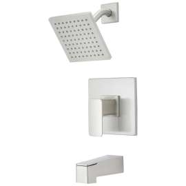 Boston Harbor Faucet Tub-Shower, Fixed Mount Showerhead, 1.75 gpm Showerhead, 1 Spray Settings, 2, 3-Handle