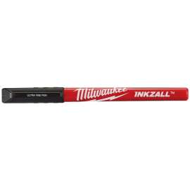 Milwaukee INKZALL Series 48-22-3160 Pen, Black, 5.1 in L, Plastic Barrel, Red Barrel
