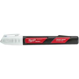 Milwaukee INKZALL 48-22-3711 Liquid Paint Marker, M Lead/Tip, White Lead/Tip