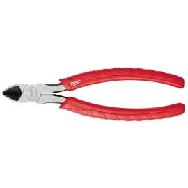 Milwaukee 48-22-6108 Diagonal Cutting Plier, 8 in OAL, 11/32 in Cutting Capacity, 1-5/64 in Jaw Opening, Red Handle