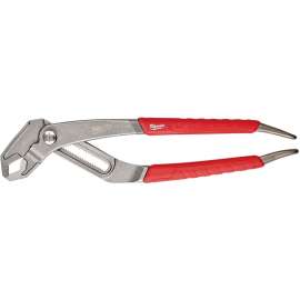 Milwaukee 48-22-6212 V-Jaw Plier, 12 in OAL, 2-3/4 in Jaw Opening, Red Handle, Comfort-Grip Handle, 1/4 in W Jaw