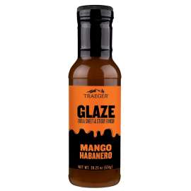 Traeger GLZ002 Barbeque Glaze, Mango Habanero Flavor, 12 oz Bottle