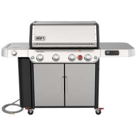 Weber GENESIS SPX-435 Series 38800001 Smart Gas Grill, 42,000 Btu, Natural Gas, 3-Burner, Enclosed Cabinet Storage