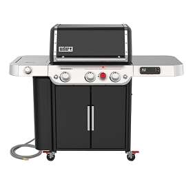 Weber GENESIS EPX-335 Series 37810001 Smart Gas Grill, 39,000 Btu, Natural Gas, 3-Burner, Enclosed Cabinet Storage