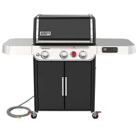 Weber GENESIS EX-325s Series 37510001 Smart Gas Grill, 39,000 Btu, Natural Gas, 3-Burner, Enclosed Cabinet Storage