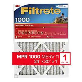 3M Filtrete MPR 1000 AL13-4, Merv 11, 24x30x1 in