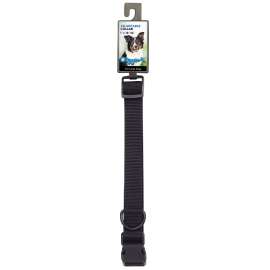 Boss Pet PDQ 2958003 Adjustable Dog Collar, 18 to 26 in L Collar, 1 in W Collar, Nylon, Black