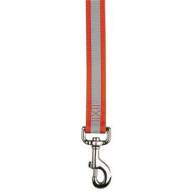 GUARDIAN GEAR ZA985 66 69 Reflective Dog Lead, 6 ft L, 1 in W, Nylon Line, Orange