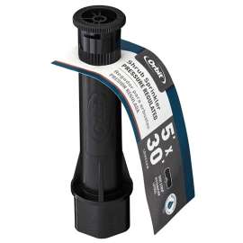 Orbit 54275 Shrub Head Sprinkler, 1/2 in Connection, Female, 1 to 15 ft, Side Strip Nozzle, Plastic
