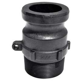 BANJO 100F Cam Lever Coupling, 1 in, Male Adapter x MNPT, Polypropylene