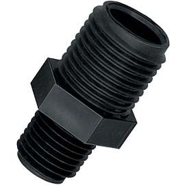 GREEN LEAF NB164P Adapter, 11/16 x 1/4 in, Male UN x MNPT, Polypropylene