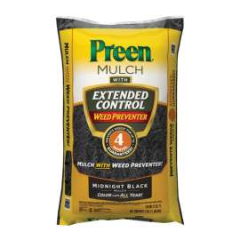 Preen 2464166 Mulch with Extended Control Weed Preventer with Extended Control Weed Preventer, Granular, Slight Bag
