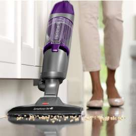 BISSELL 1543 Vacuum and Steam Mop, 1100 W Steam, 400 W Vacuum, 12.8 oz Tank, Grapevine Purple/Silver