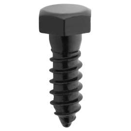 National Hardware V1864 Series N800-123 Lag Screw, 1/2 in Thread, 1-1/2 in L, Steel, Black Powder-Coated/Galvanized