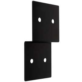 National Hardware Indio 1219BC Series N800-207 Joist Tie, 10 in L, 5 in W, Steel, Storm Shine/Powder-Coated, Black