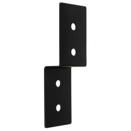 National Hardware Indio 1219BC Series N800-218 Joist Tie, 9-3/4 in L, 3 in W, Steel, Storm Shine/Powder-Coated, Black