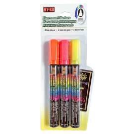 HY-KO 40618 Glass Marker, Orange/Pink/Yellow