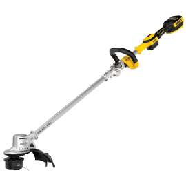 DeWALT 20V MAX DCST922B Folding String Trimmer, 20 V Battery, 0.08 in Dia Line, Black/Yellow