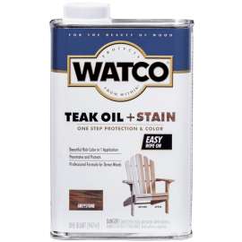 WATCO 348759 Oil and Stain, Warm Glow, Graystone, Liquid, 1 qt, Can