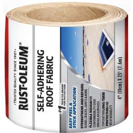 RUST-OLEUM 345651 Self-Adhering Roof Fabric, 4 in x 25 ft Roll