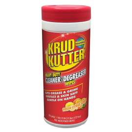 KRUD KUTTER 346527 Heavy-Duty Cleaner/Degreaser Wipes, 7 in L, 9 in W, Citrus-Like