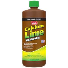 Whink 35232 Calcium Lime Remover, 32 oz, Liquid, Vinegar-Like, Light Yellow