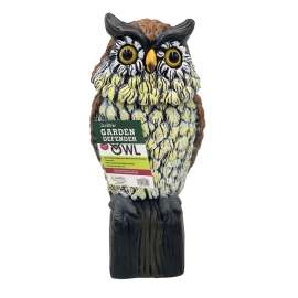 DeWitt OWLRH Garden Defender Owl with Rotating Head, 7 in L, Repels: Birds, Pests, Rodents