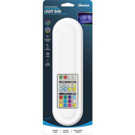 Westek BL-BCLR-W Color-Changing Adjustable Bar Light, AA Battery, LED Lamp, 150 Lumens, White