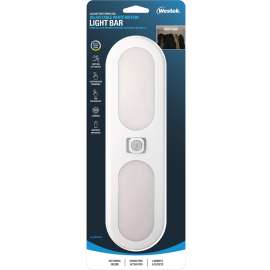 Westek BL-BMTN-W Motion Activated Light Bar, AA Battery, LED Lamp, 150 Lumens, 3000, 4000, 5000 K Color Temp