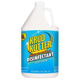 KRUD KUTTER DH012 Heavy-Duty Cleaner and Disinfectant, 1 gal, Liquid, Mild, Clear