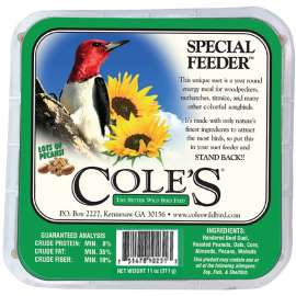 Cole's Special Feeder SFSU Suet Cake, 11 oz