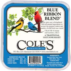 Cole's Blue Ribbon Blend BRSU Suet Cake, 11.75 oz