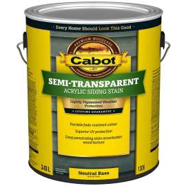 Cabot 1300 Series 1306C Deck and Siding Stain, Semi-Transparent, Liquid, 3.79 L