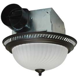 Air King DRLC701 Exhaust Fan, 1.6 A, 120 V, 70 cfm Air, 4 Sones, CFL, Incandescent Lamp, 4 in Duct