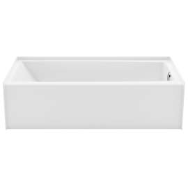 MAAX Jaxi 6030 Series 106882-R-000-002 Bathtub, 49 gal Capacity, 60 in L, 31-1/2 in W, 17-1/2 in H, Alcove Installation