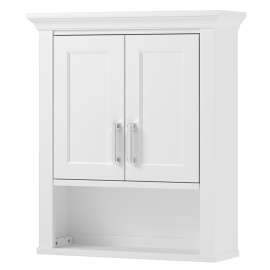 Foremost Hollis HOWW2428 Bathroom Cabinet, 2-Door, 1-Shelf, Wood, White