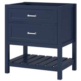 Foremost Lawson Series LSBV3022D Vanity Cabinet, 30 in W Cabinet, 21-1/2 in D Cabinet, 34 in H Cabinet, Wood, 2-Drawer