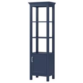 Foremost LSBL1970 Linen Cabinet, 1-Door, 2-Shelf, Natural Wood, Chrome