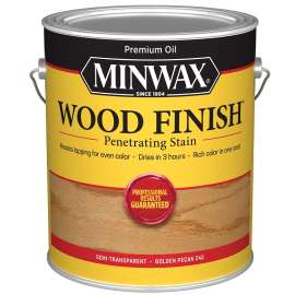 Minwax Wood Finish 710840000 Wood Stain, Golden Pecan, Liquid, 1 gal, Can