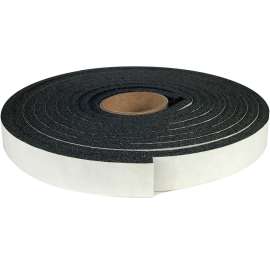 Climaloc CF12009 Foam Tape, 3/4 in W, 9.8 ft L, 1/4 in Thick, Polyethylene, Black