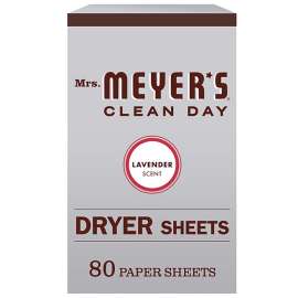 Mrs. Meyer's Clean Day 014148 Dryer Sheet, Lavender