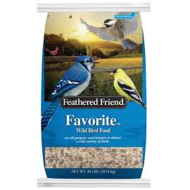Feathered Friend Favorite Series 14158 Wild Bird Food, All-Purpose, 40 lb Bag