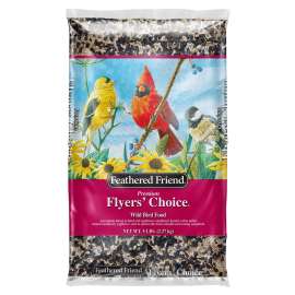 Feathered Friend Flyers' Choice Series 14162 Wild Bird Food, Premium, 5 lb Bag
