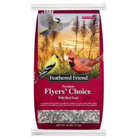Feathered Friend Flyers' Choice Series 14163 Wild Bird Food, Premium, 16 lb Bag