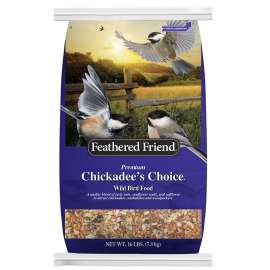Feathered Friend Chickadee's Choice Series 14172 Wild Bird Food, Premium, 16 lb Bag