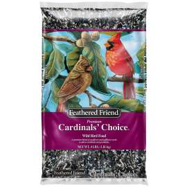 Feathered Friend Cardinal's Choice Series 14173 Wild Bird Food, Premium, 4 lb Bag